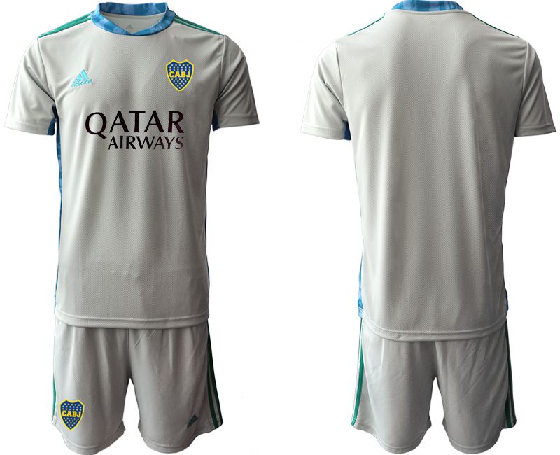 Men 2020-2021 Club Boca juniors goalkeeper gray blank Adidas Soccer Jersey->boca juniors->Soccer Club Jersey
